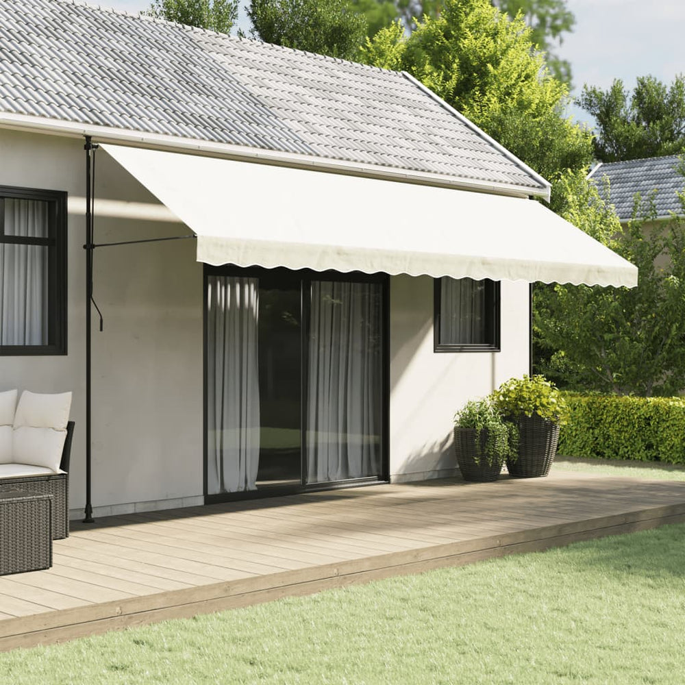 Markisenvolant Creme Gestreift 5m