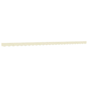 Creme Gestreifter Markisenvolant, 6 m