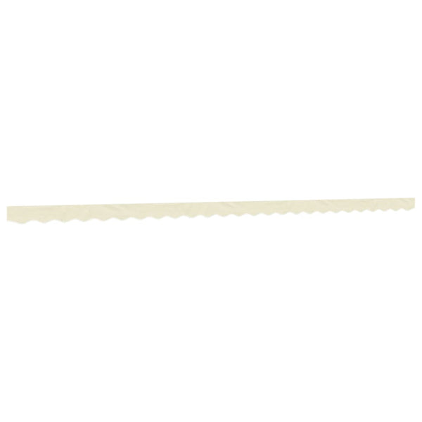 Creme Gestreifter Markisenvolant, 6 m