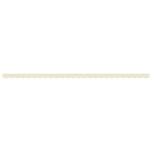 Creme Gestreifter Markisenvolant, 6 m