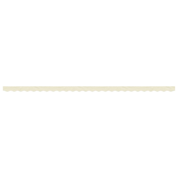 Creme Gestreifter Markisenvolant, 6 m
