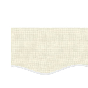Creme Gestreifter Markisenvolant, 6 m