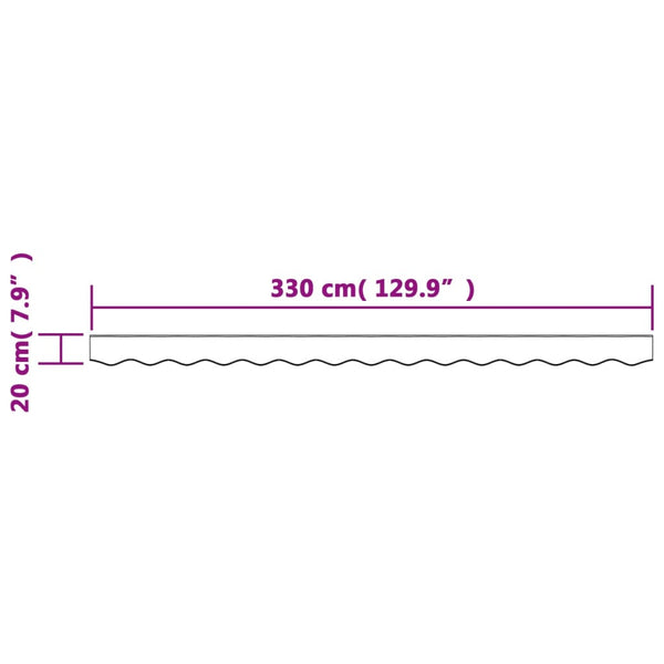 Markisenvolant Braun 3,5 m