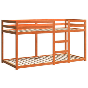 Etagenbett Kiefer 75x190 cm Wachsbraun
