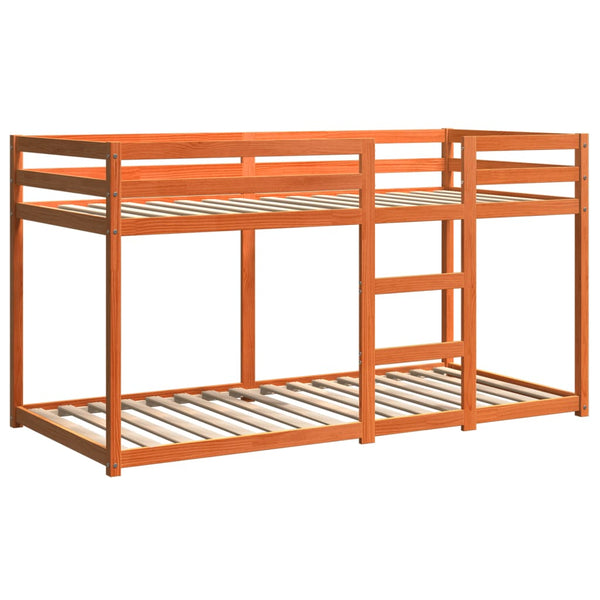 Etagenbett Kiefer 75x190 cm Wachsbraun