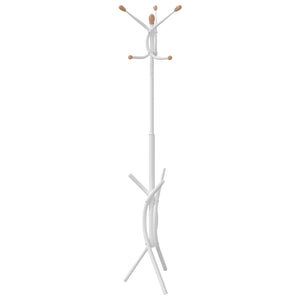 Weißer Garderobenständer aus Eisen, 176 cm