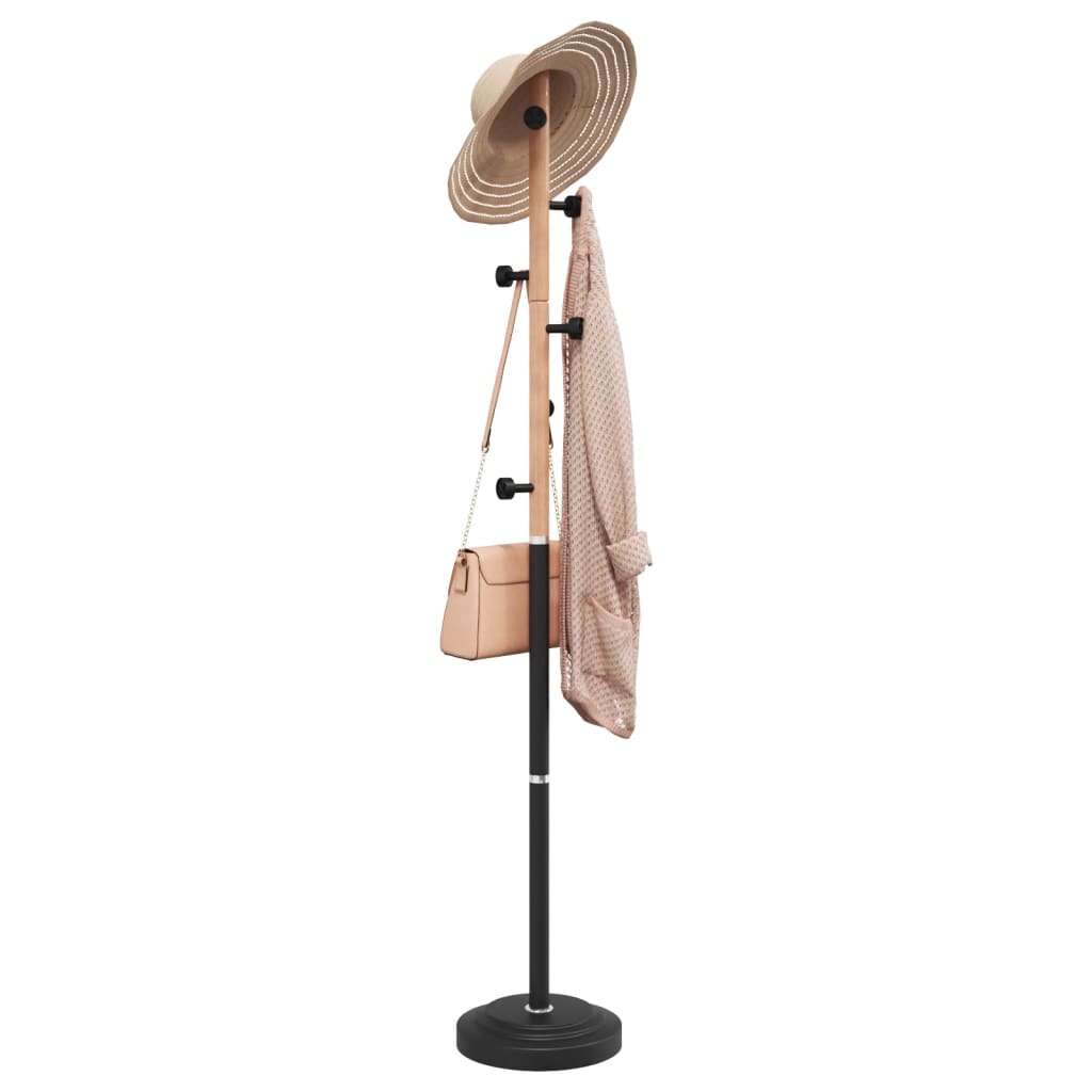 Schwarzer Garderobenständer 177 cm