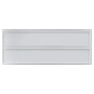 Wandregale 2 Stk. 100x40 cm Silbern Edelstahl