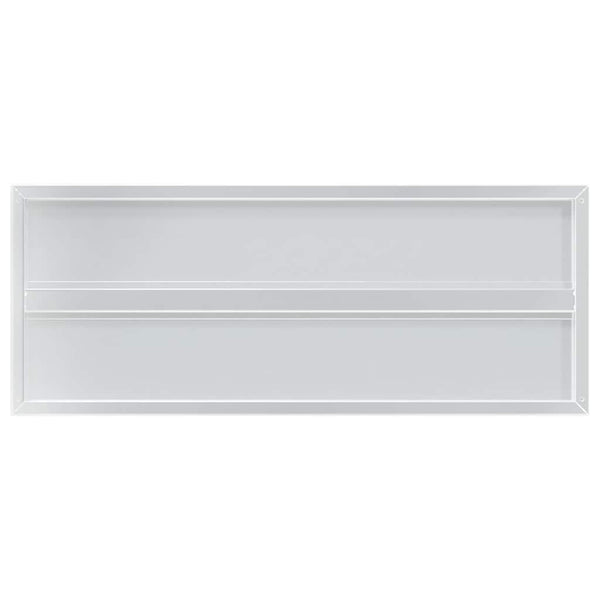 Wandregale 2 Stk. 100x40 cm Silbern Edelstahl