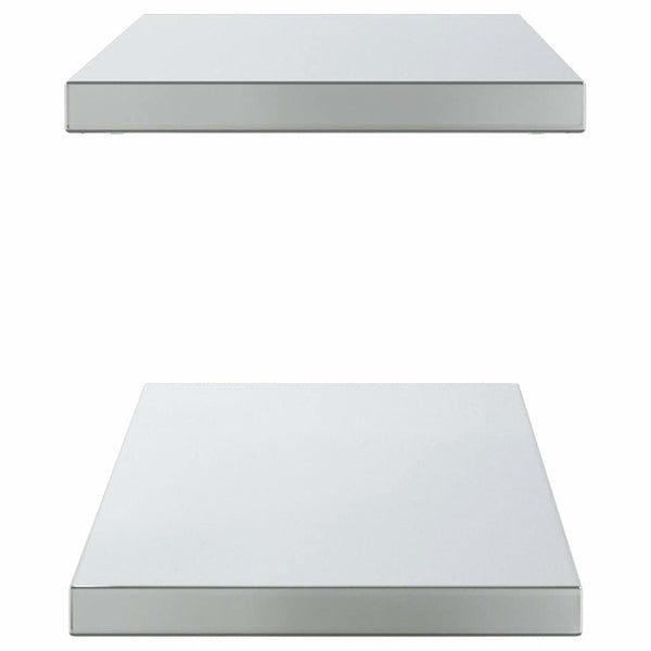 Wandregale 2 Stk. 100x30 cm Silbern Edelstahl
