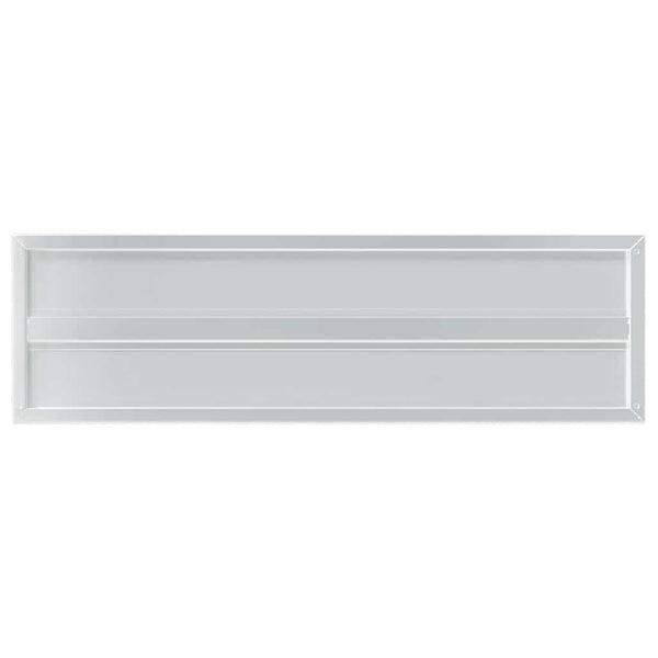 Wandregale 2 Stk. 100x30 cm Silbern Edelstahl