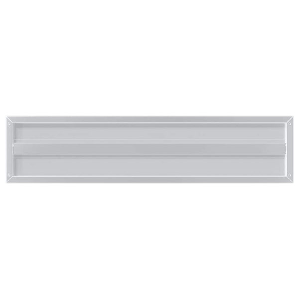 Wandregale 2 Stk. 100x23,5 cm Silbern Edelstahl