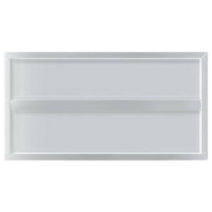 Wandregale 2 Stk. 75x40 cm Silbern Edelstahl