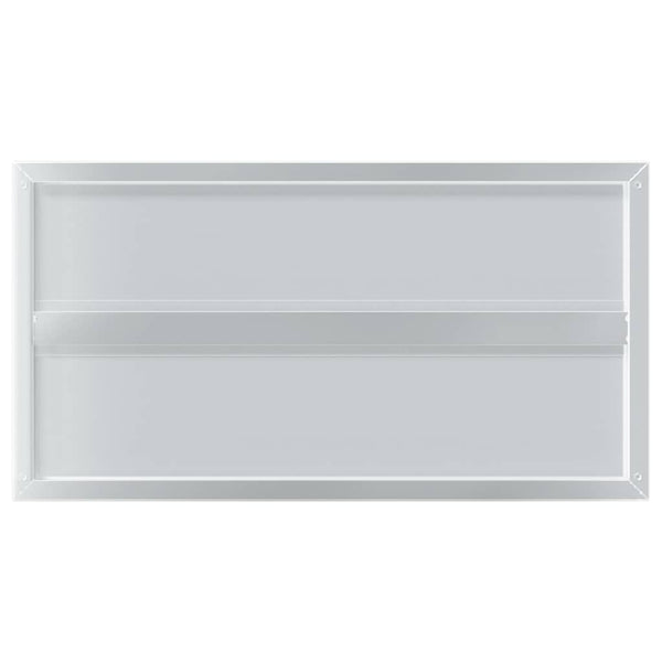 Wandregale 2 Stk. 75x40 cm Silbern Edelstahl