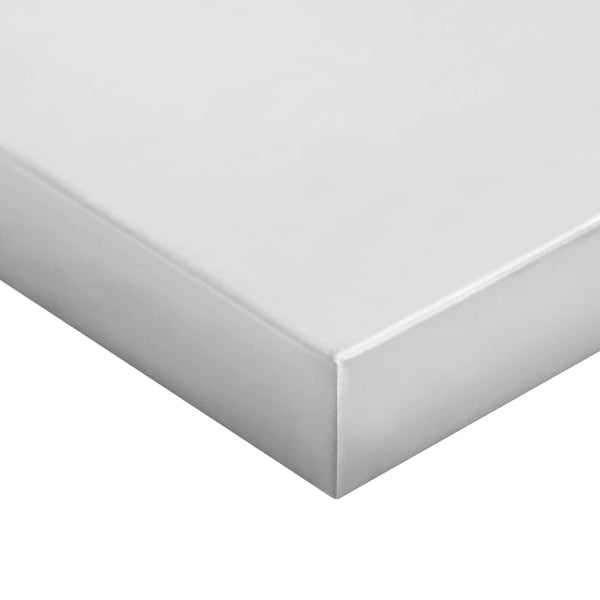 Wandregale 2 Stk. 75x23,5 cm Silbern Edelstahl