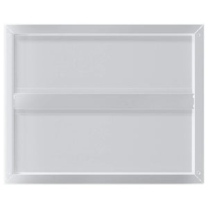 Wandregale 2 Stk. 50x40 cm Silbern Edelstahl