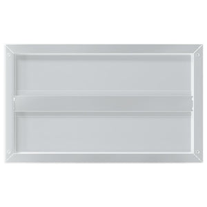 Wandregale 2 Stk. 50x30 cm Silbern Edelstahl