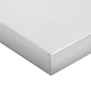 Wandregale 2 Stk. 50x23,5 cm Silbern Edelstahl