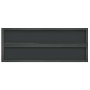 Wandregale 2 Stk. 100x40 cm Schwarz Edelstahl