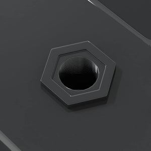 Wandregale 2 Stk. 100x30 cm Schwarz Edelstahl