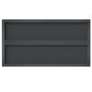 Wandregale 2 Stk. 75x40 cm Schwarz Edelstahl
