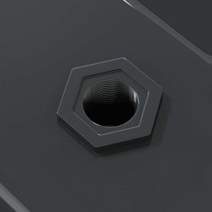 Wandregale 2 Stk. 75x40 cm Schwarz Edelstahl