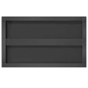 Wandregale 2 Stk. 75x30 cm Schwarz Edelstahl