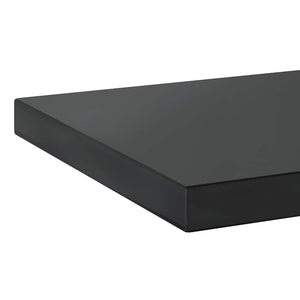 Wandregale 2 Stk. 75x30 cm Schwarz Edelstahl