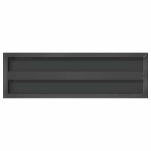 Wandregale 2 Stk. 75x23,5 cm Schwarz Edelstahl