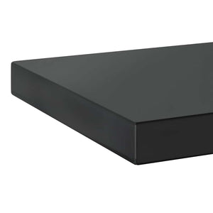 Wandregale 2 Stk. 75x23,5 cm Schwarz Edelstahl