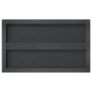 Wandregale 2 Stk. 50x30 cm Schwarz Edelstahl
