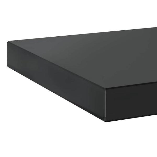 Wandregale 2 Stk. 50x23,5 cm Schwarz Edelstahl