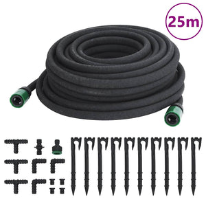 Tropfschlauch Schwarz 0,6" 25 m Gummi