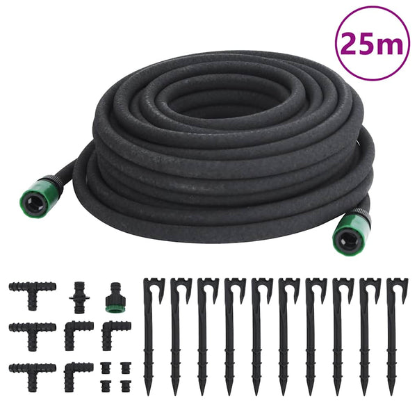 Tropfschlauch Schwarz 0,6" 25 m Gummi