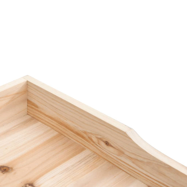 vidaXL Table de rempotage avec étagère 78x38x82,5 cm Bois de sapin massif