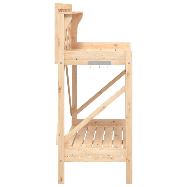 Pflanztisch mit Rankgitter aus Tannenholz