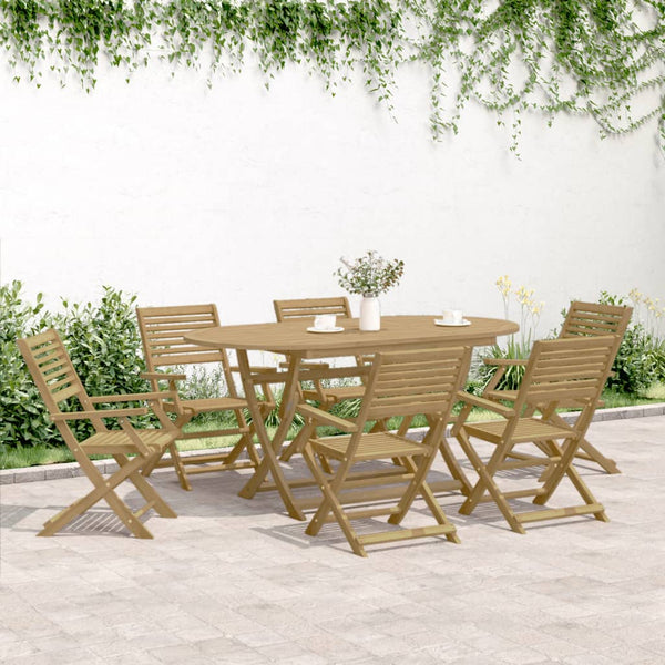 vidaXL Chaises de jardin 8 pcs Pliables 54,5x61,5x86,5cm Bois d'acacia massif