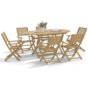 vidaXL Chaises de jardin 8 pcs Pliables 54,5x61,5x86,5cm Bois d'acacia massif