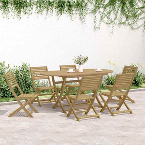 vidaXL Chaises de jardin pliantes 6 pcs 48,5x61,5x87 cm Bois d'acacia massif