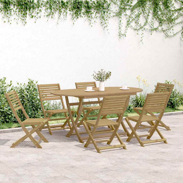 vidaXL Chaises de jardin pliantes 6 pcs 48,5x61,5x87 cm Bois d'acacia massif