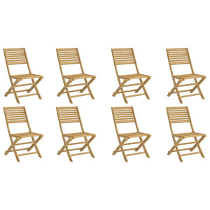 vidaXL Chaises de jardin 8 pcs Pliables 48,5x61,5x87 cm Bois d'acacia massif
