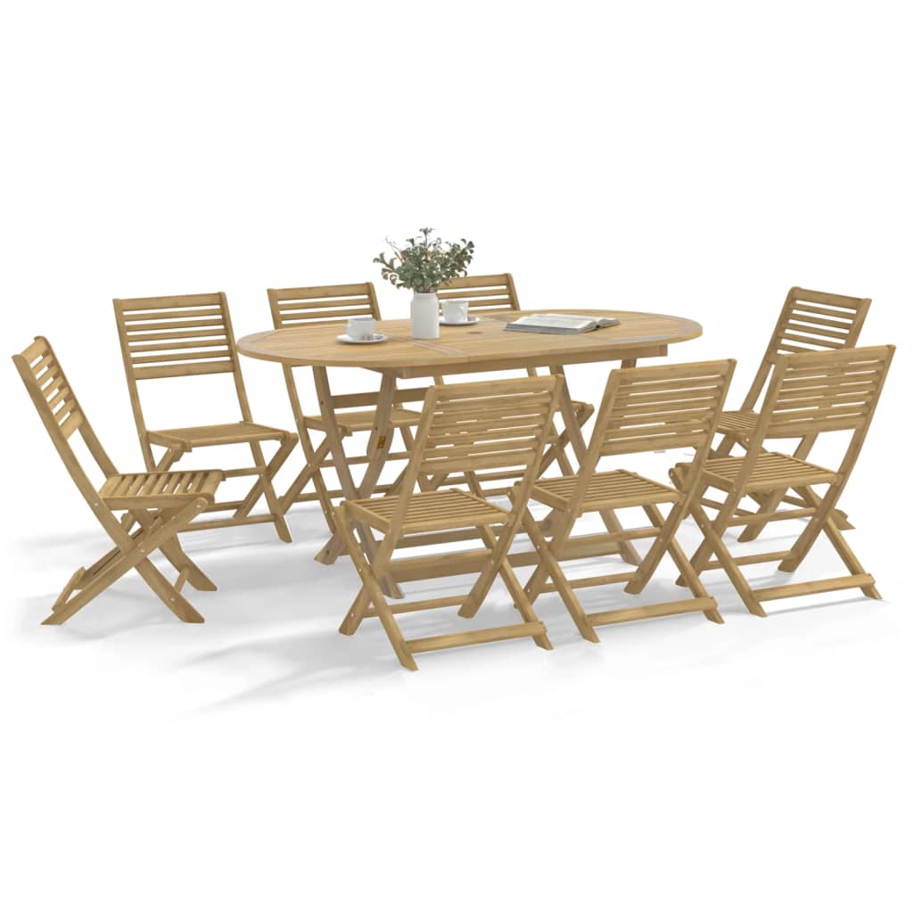 vidaXL Chaises de jardin 8 pcs Pliables 48,5x61,5x87 cm Bois d'acacia massif