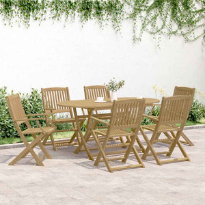 vidaXL Chaises de jardin 6 pcs. Pliantes 54x61x88 cm Bois d'acacia massif