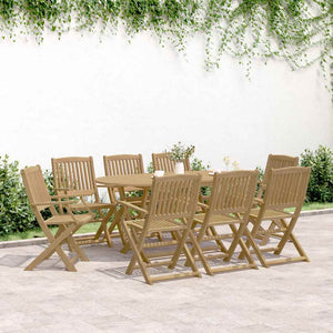vidaXL Chaises de jardin 8 pcs Pliantes 54x61x88 cm Bois d'acacia massif