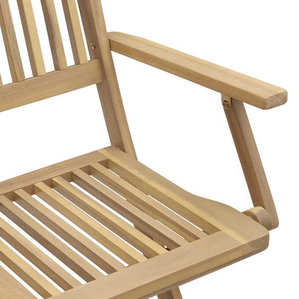 vidaXL Chaises de jardin 8 pcs Pliantes 54x61x88 cm Bois d'acacia massif