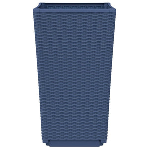 Blaugraue Pflanzkübel, 2er Set, 32,5x57cm
