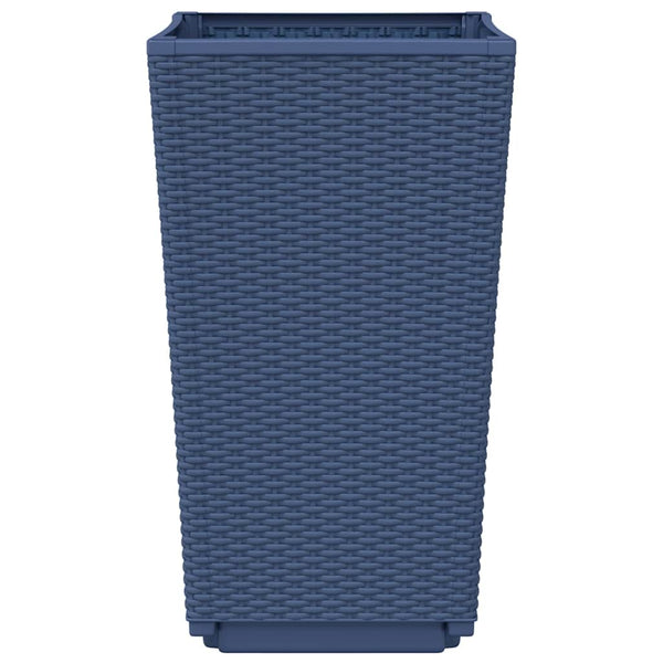 Blaugraue Pflanzkübel, 2er Set, 32,5x57cm
