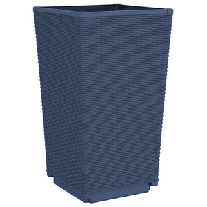 Blaugraue Pflanzkübel, 2er Set, 32,5x57cm