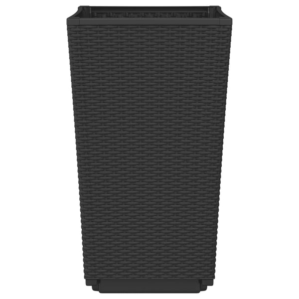 Schwarze Pflanzkübel, 2er-Set, 32,5cm