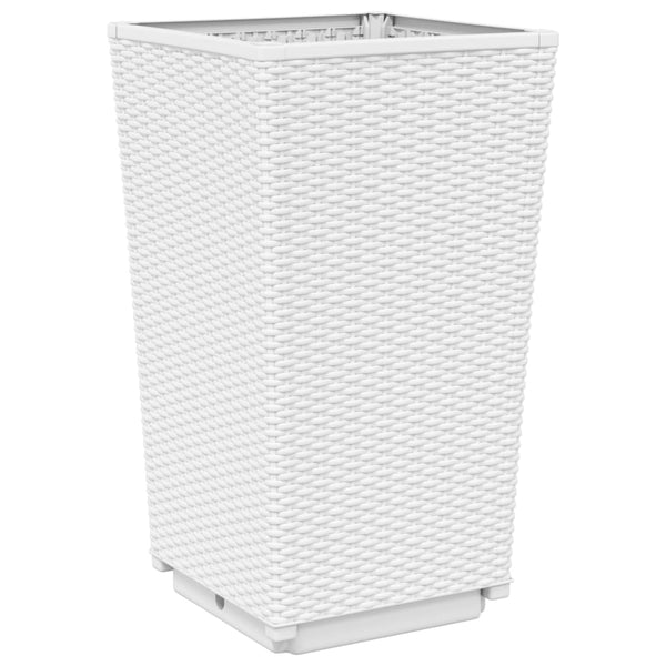 Pflanzkübel 2er Set Weiß 32,5x57cm